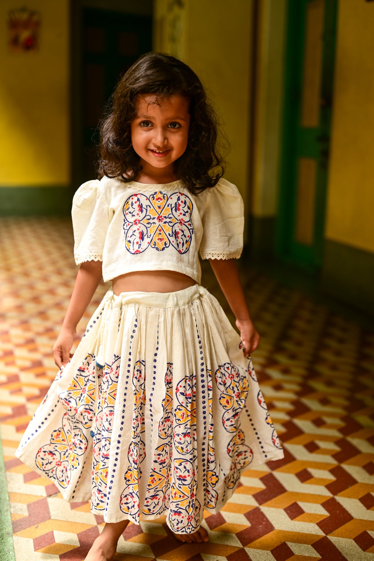 MEHFUZ SKIRT-TOP SET