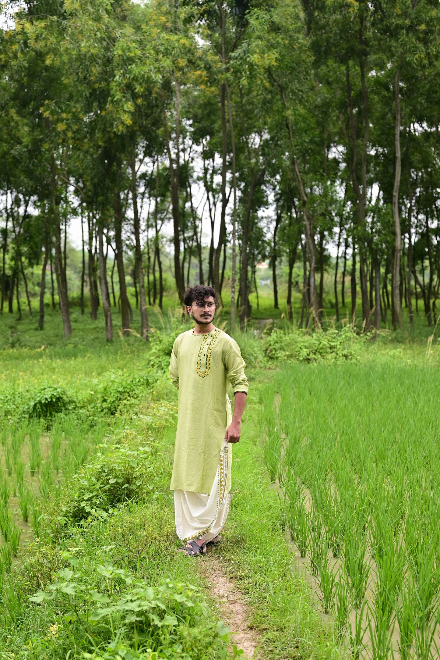 AMRAPALI HAND BLOCK PRINTED DHUTI
