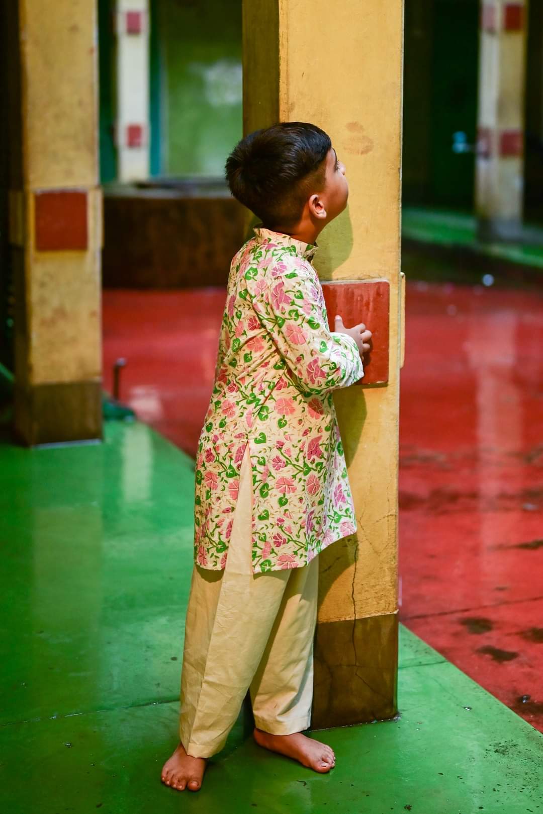 Morning Glory Kids Kurta-Dhuti set
