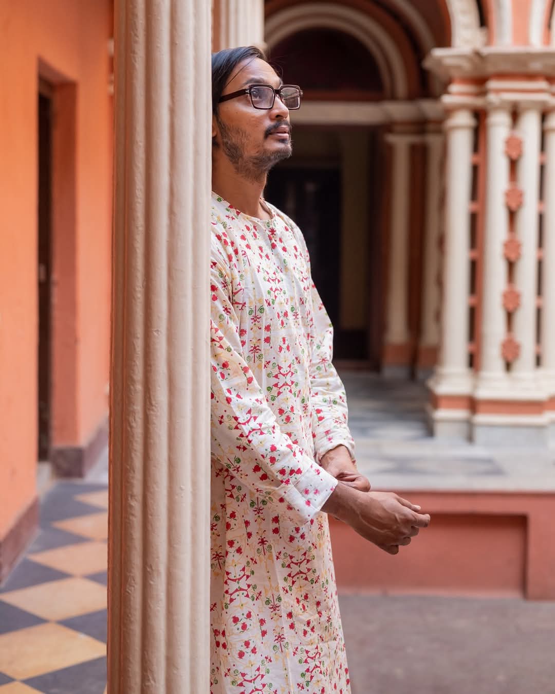 DAALIM HAND BLOCK PRINTED COTTON KURTA