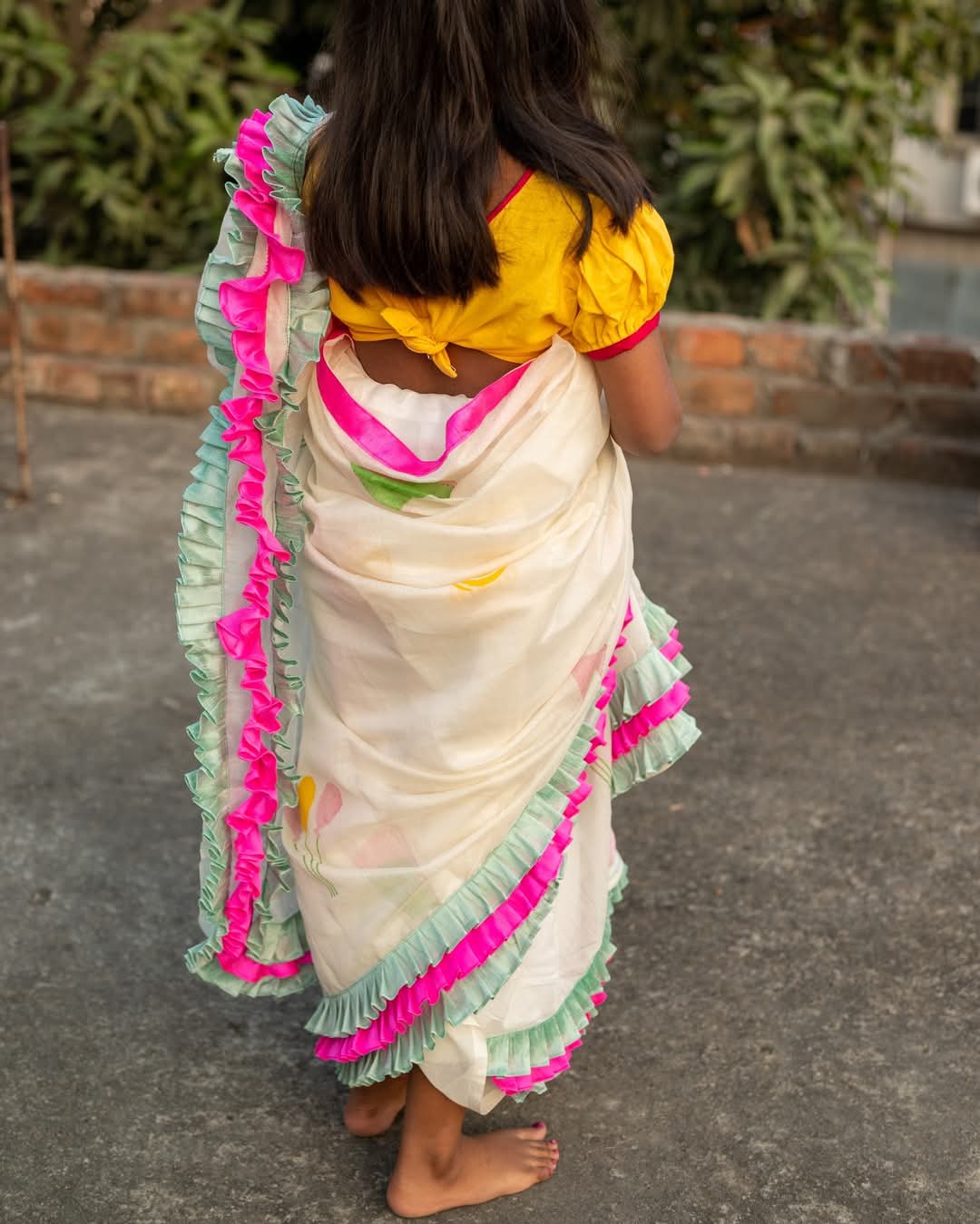 BALLOON KITE PRINTED KIDS SAREE
