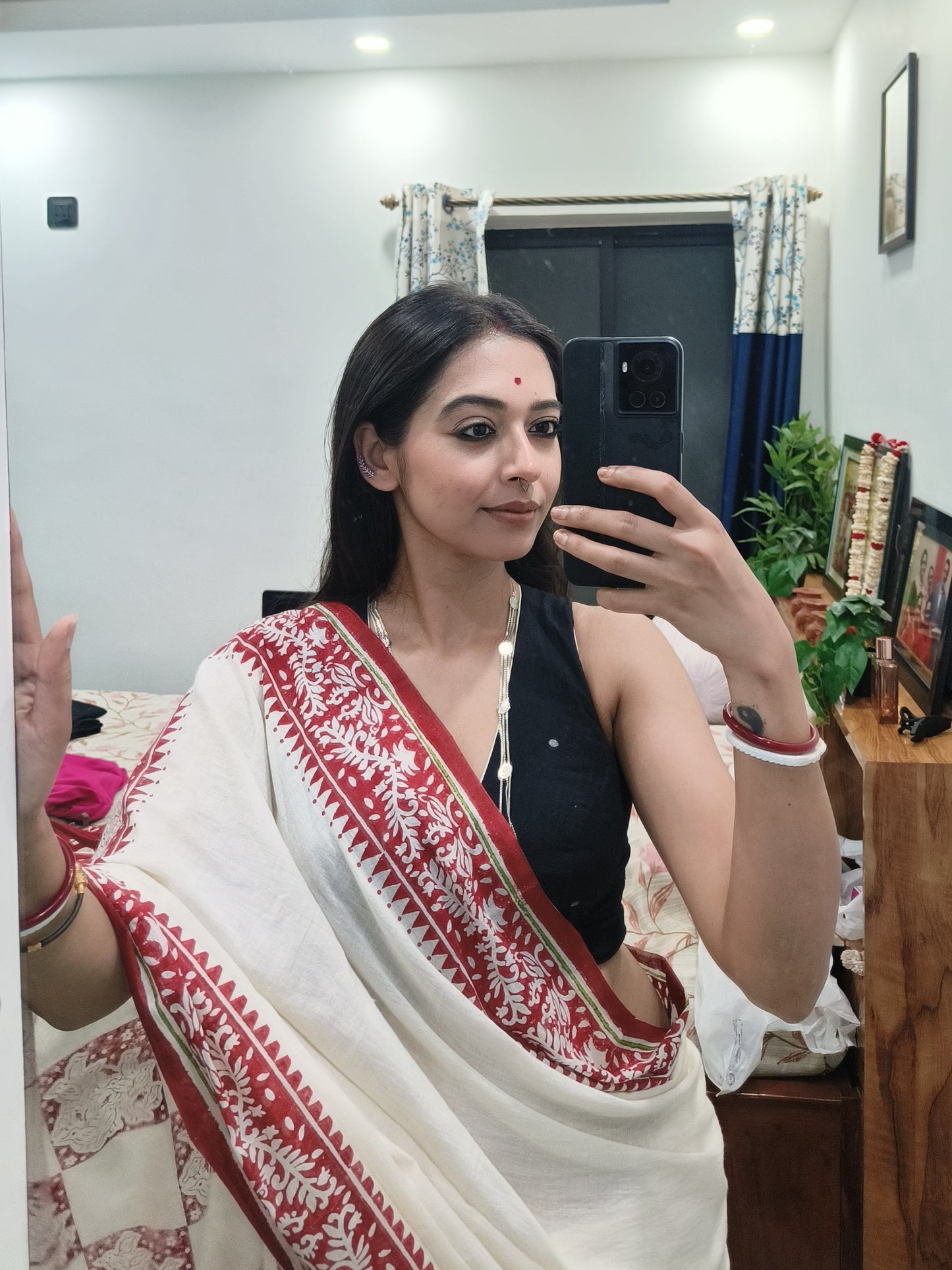 BULBULI BLOCK PRINTED SAREE