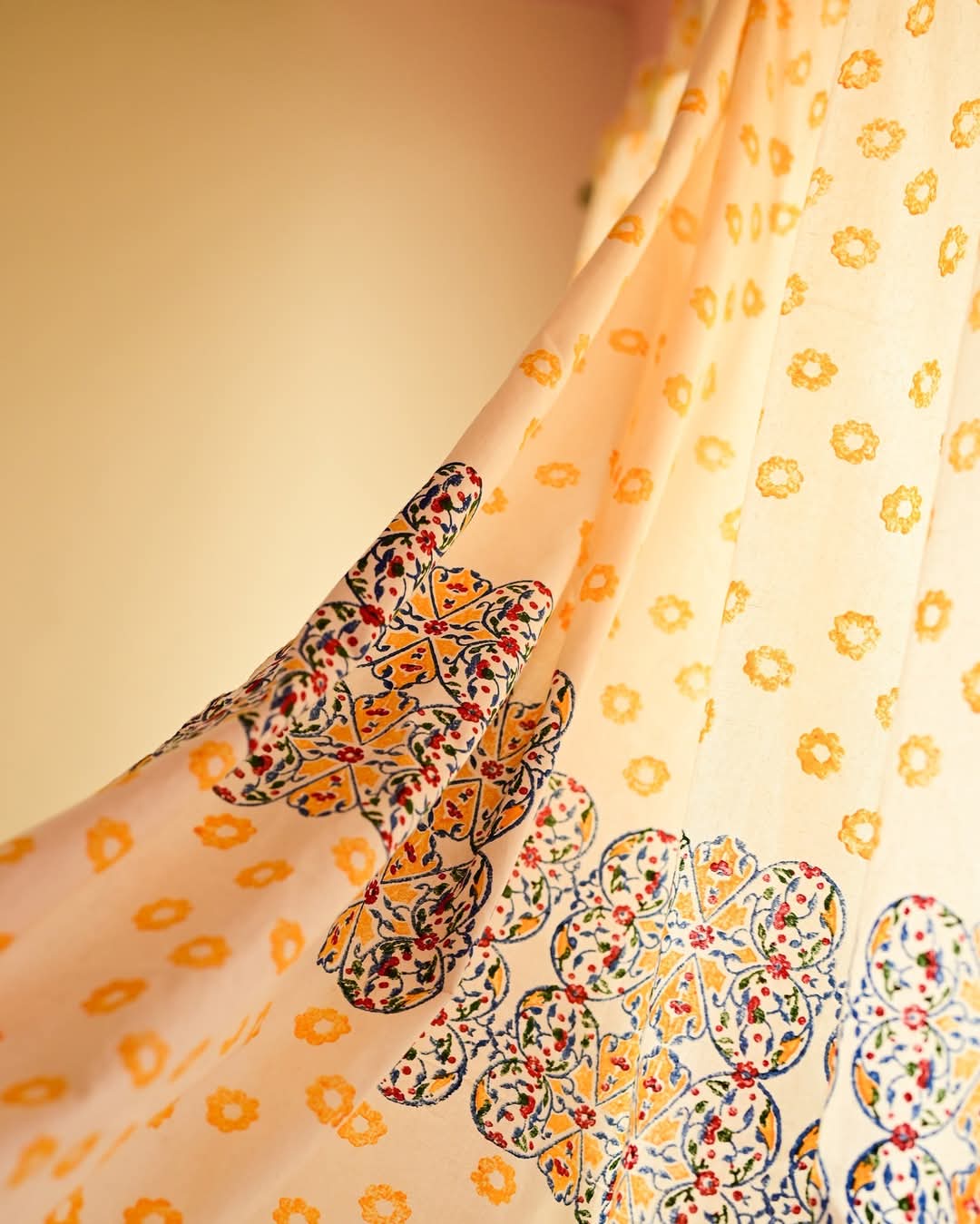 MEHFUZ BLOCK PRINTED CURTAIN