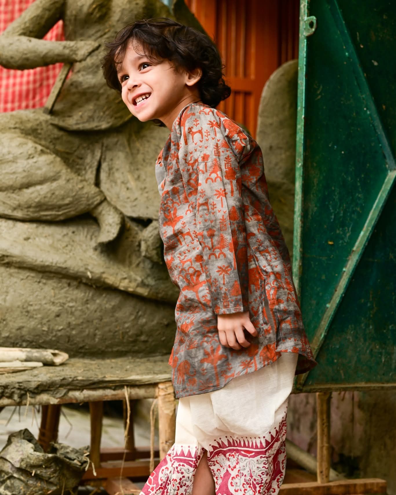 JUNGLE KIDS KURTA-DHUTI SET