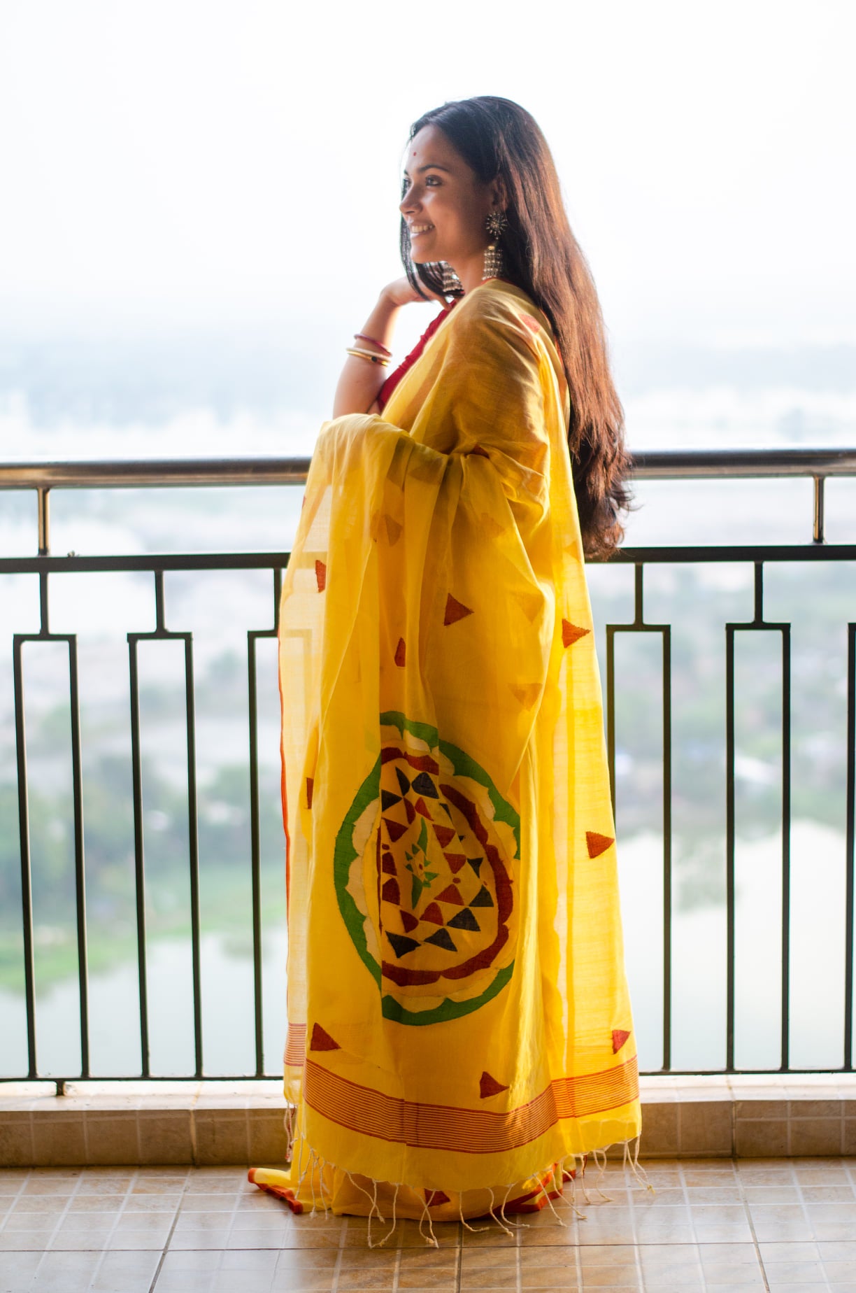 BINDU 001- HANDWOVEN JAMDANI SAREE