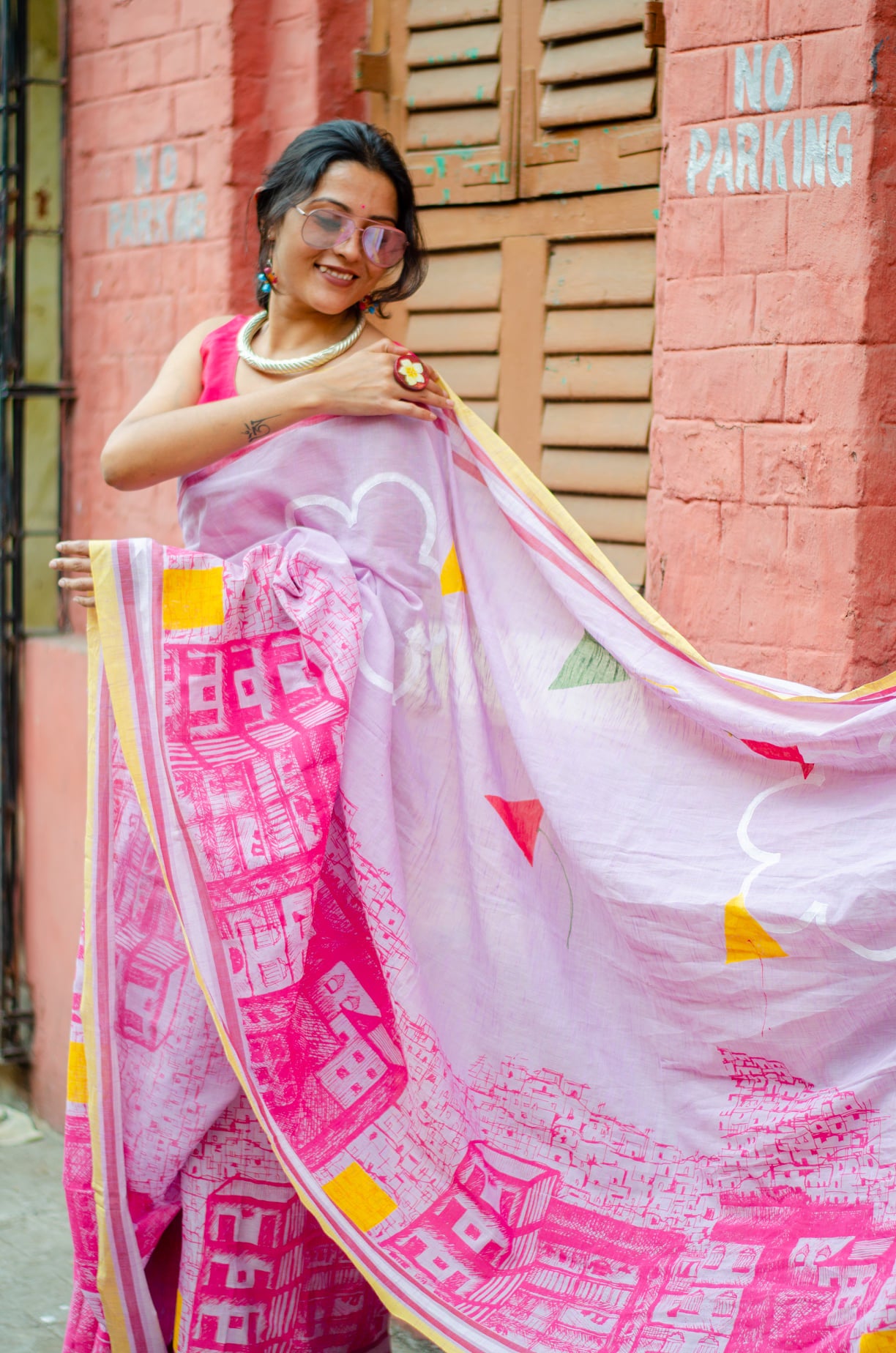 MUMBAI 005-MULMUL COTTON SAREE