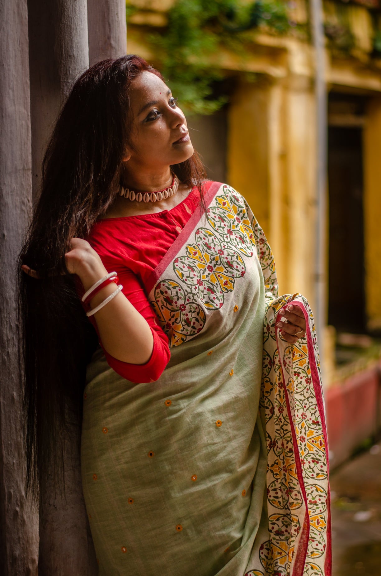 MEHFUZ 002-HANDWOVEN COTTON SAREE