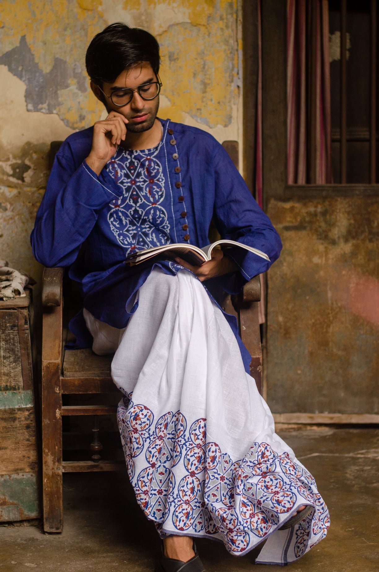 MEHFUZ HAND BLOCK PRINTED KURTA
