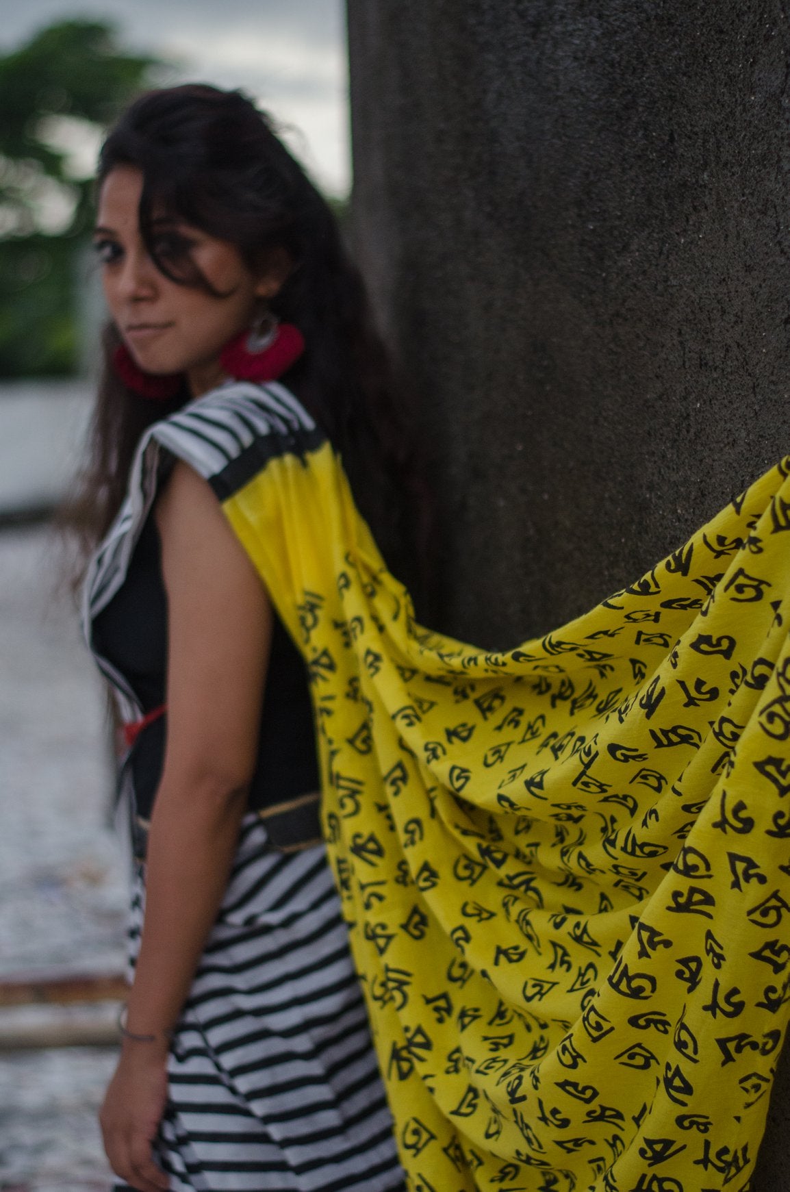 BORNOMALA 001 - HAND BLOCK PRINTED SAREE