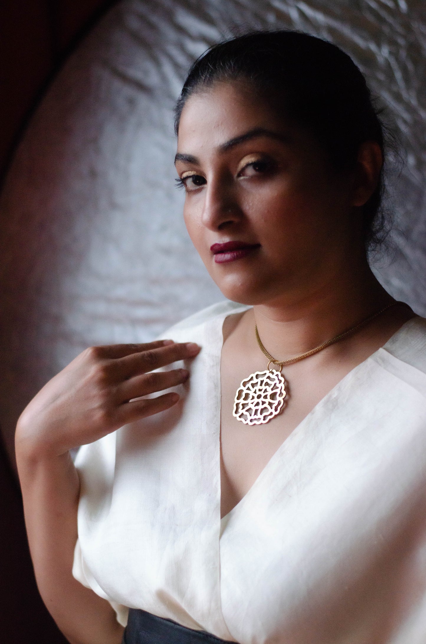 GENDA PHOOL - BRASS PENDANT