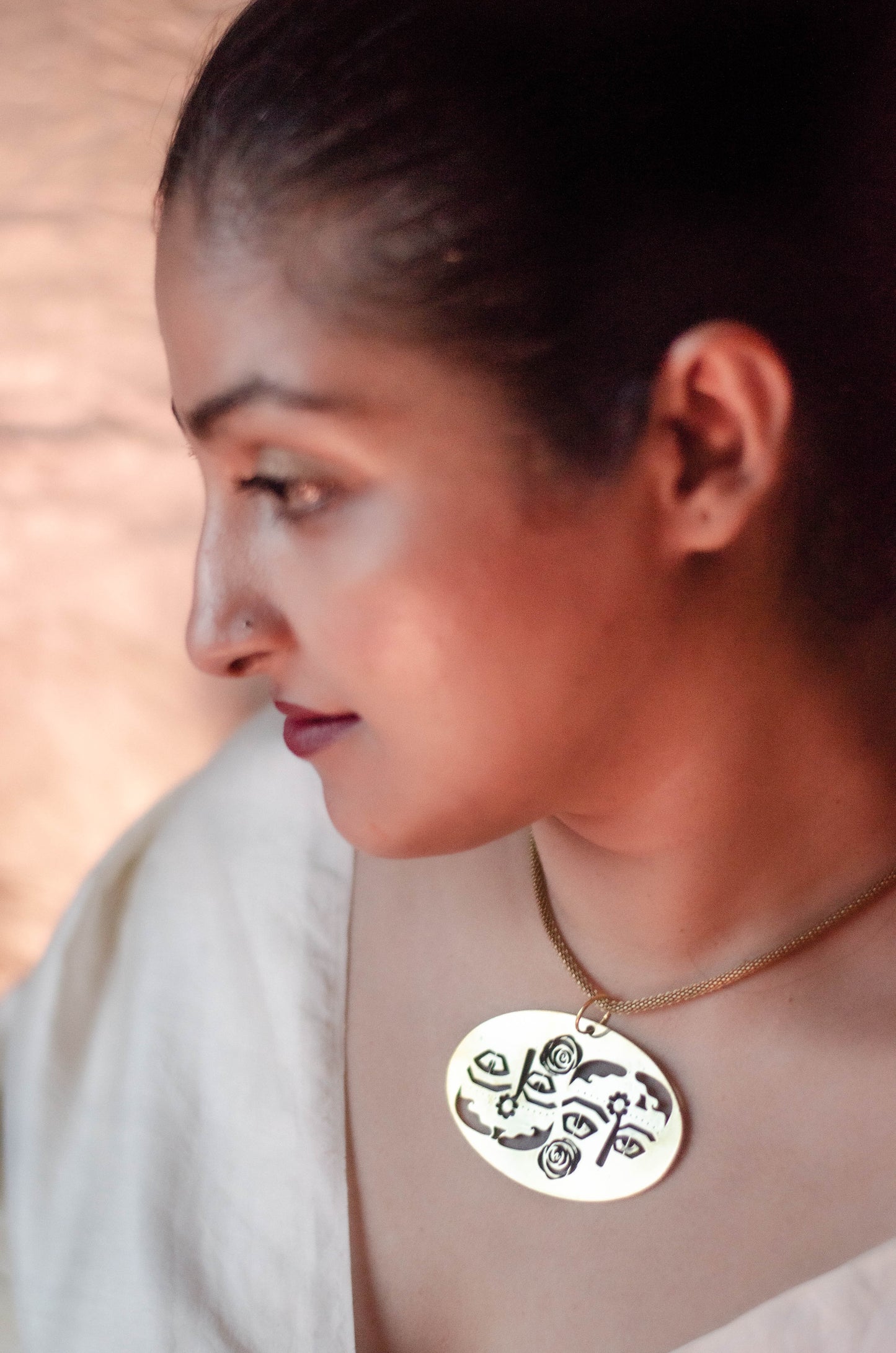 GULABO SITABO - BRASS PENDANT