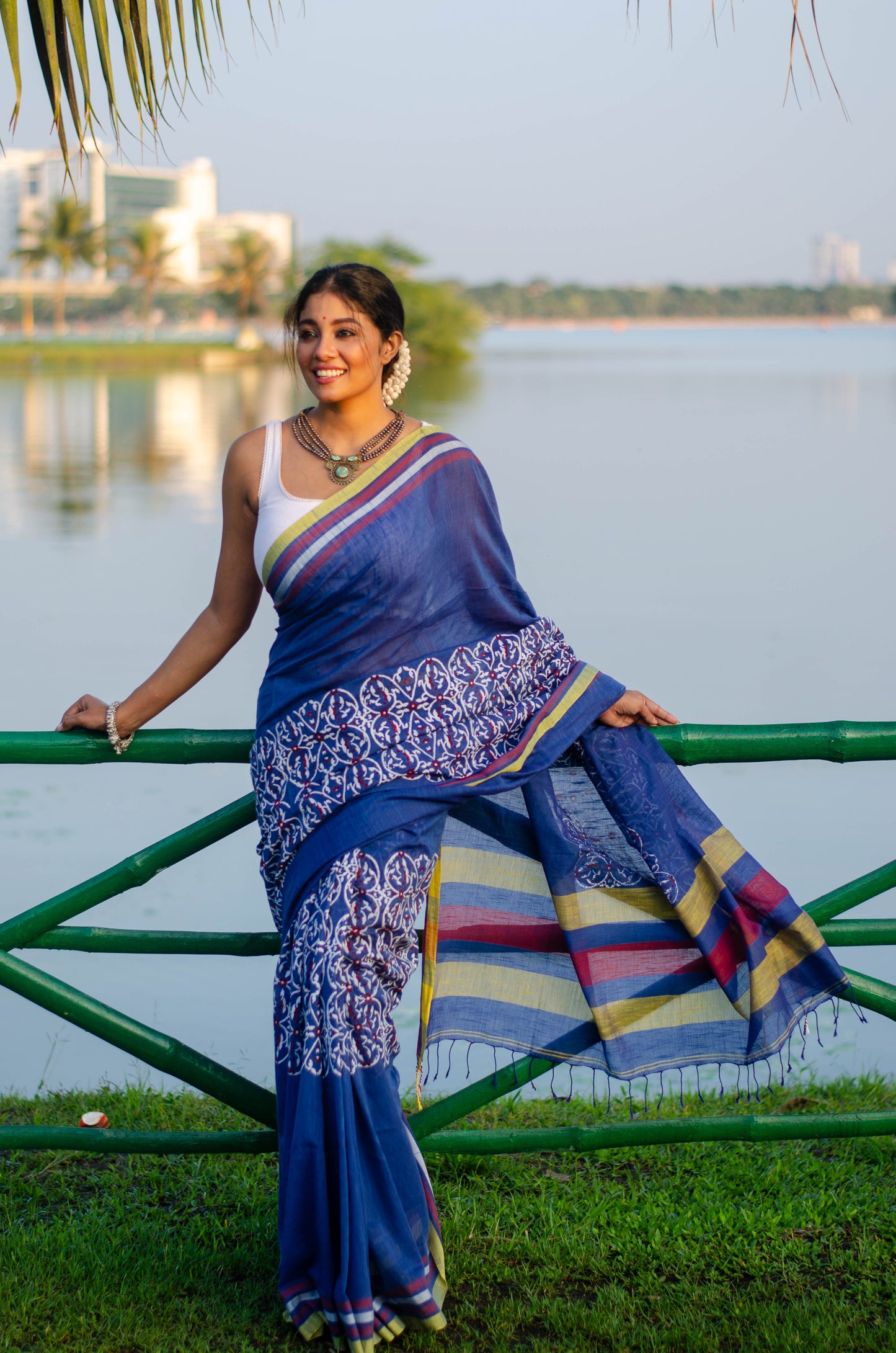MEHFUZ 005-HANDWOVEN COTTON SAREE