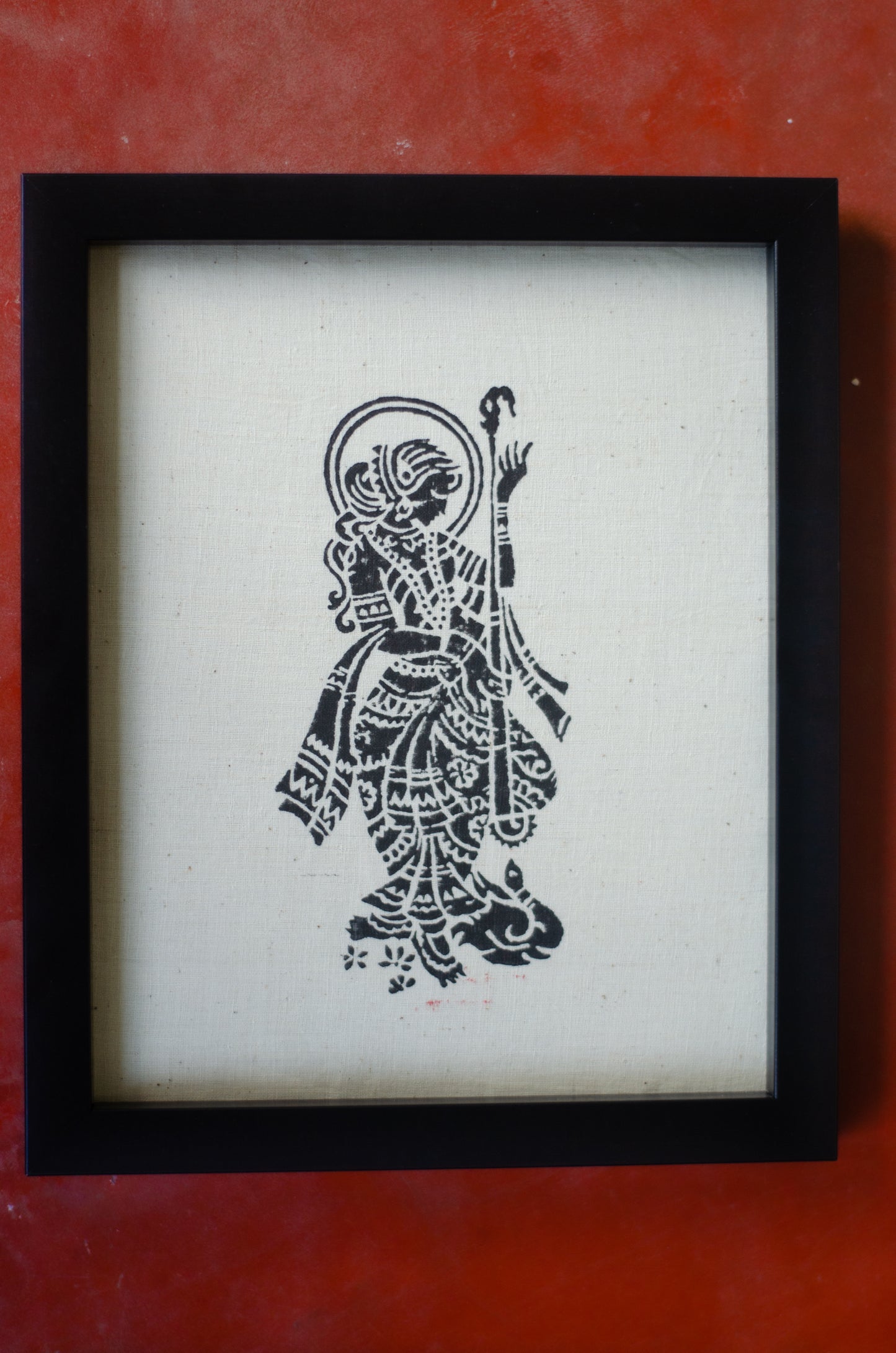 SARASWATI WALL ART (WITH FRAME)
