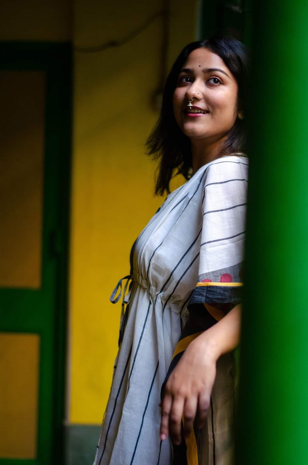 THE BIG SUN JAMDANI KAFTAN