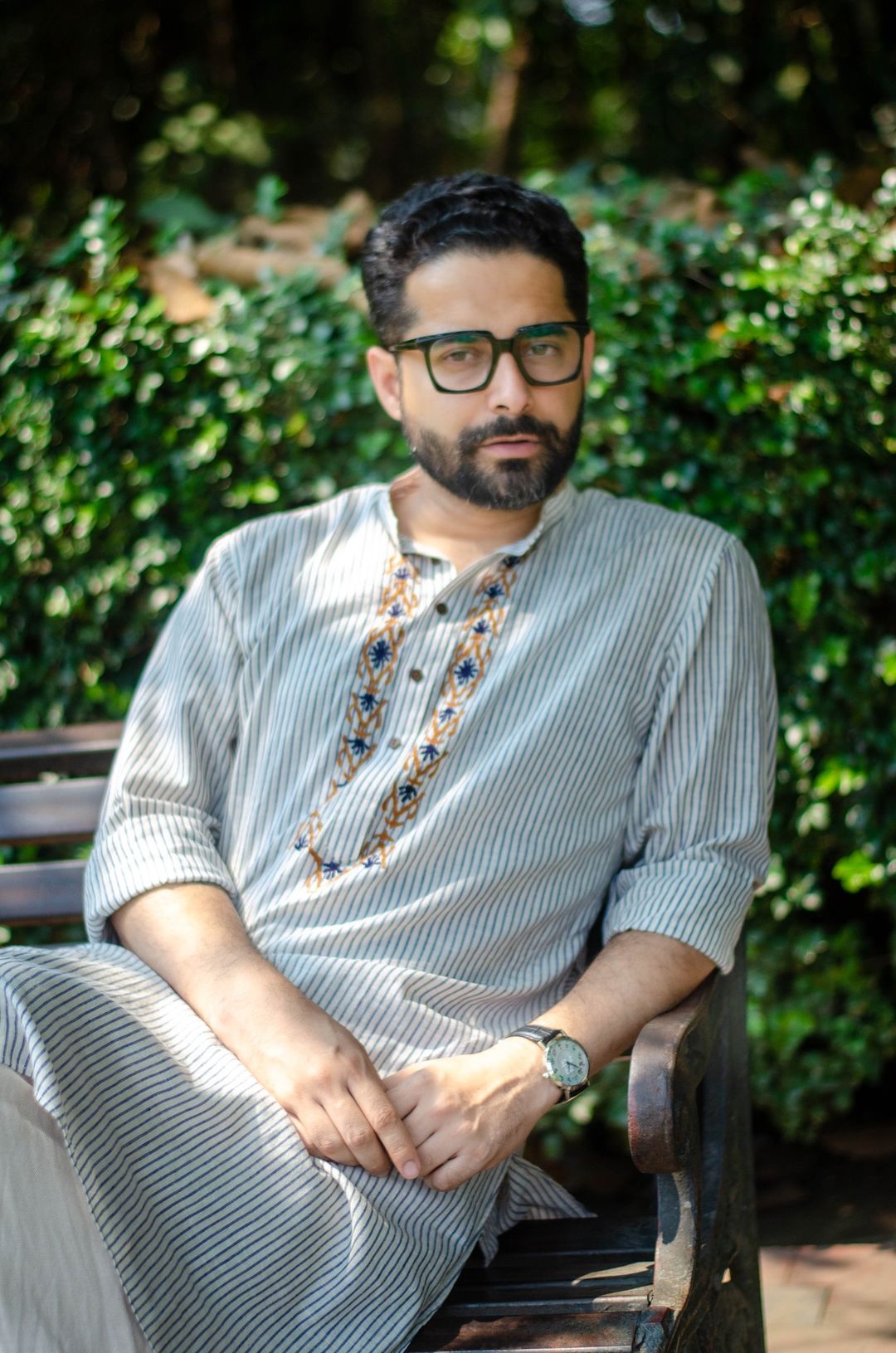 BOISAKH - HANDLOOM EMBROIDERED COTTON KURTA