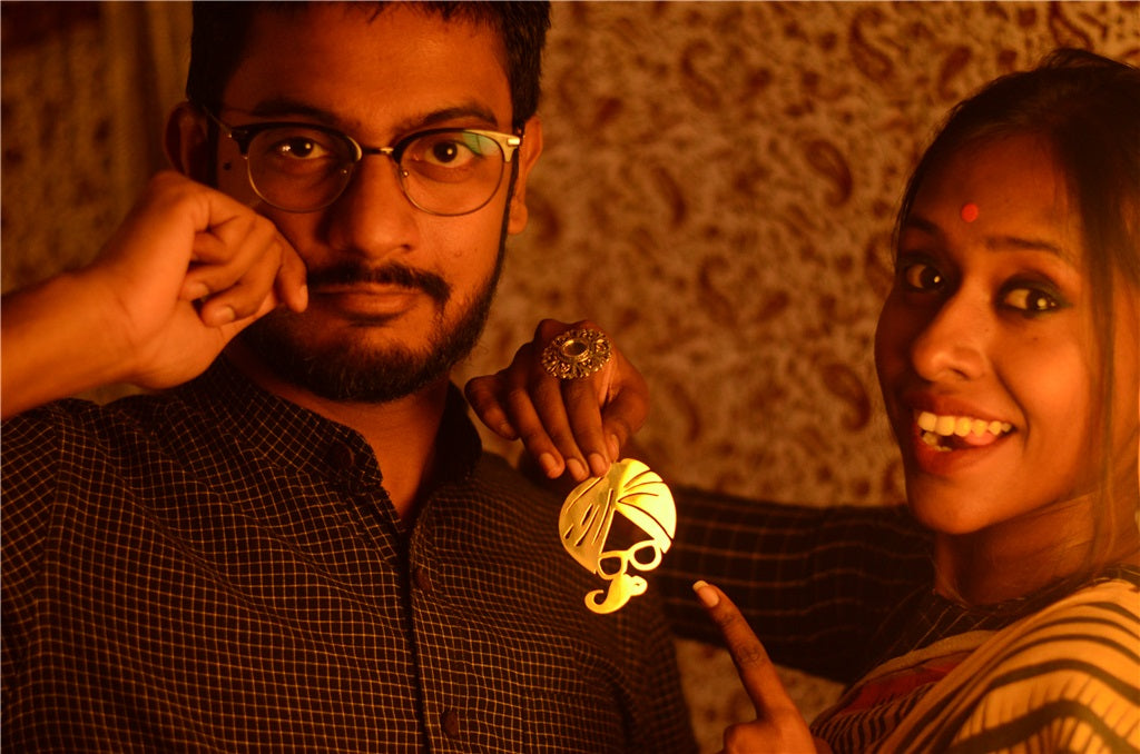 MOUSTACHE - BRASS PENDANT