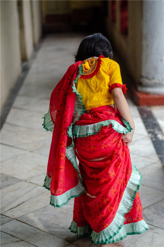 KRISHNOCHURA KIDS SAREE