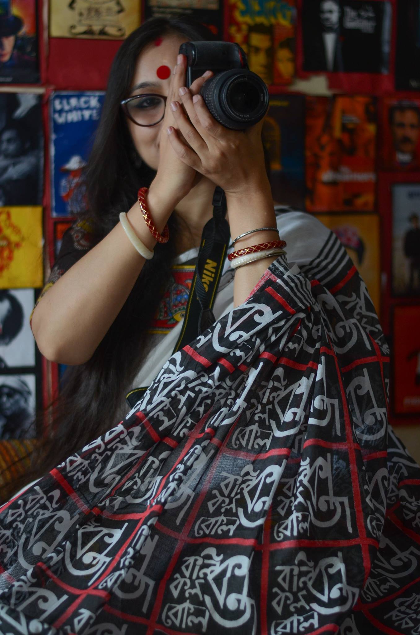 KAALI IN KOLKATA 001 - MULMUL COTTON SAREE