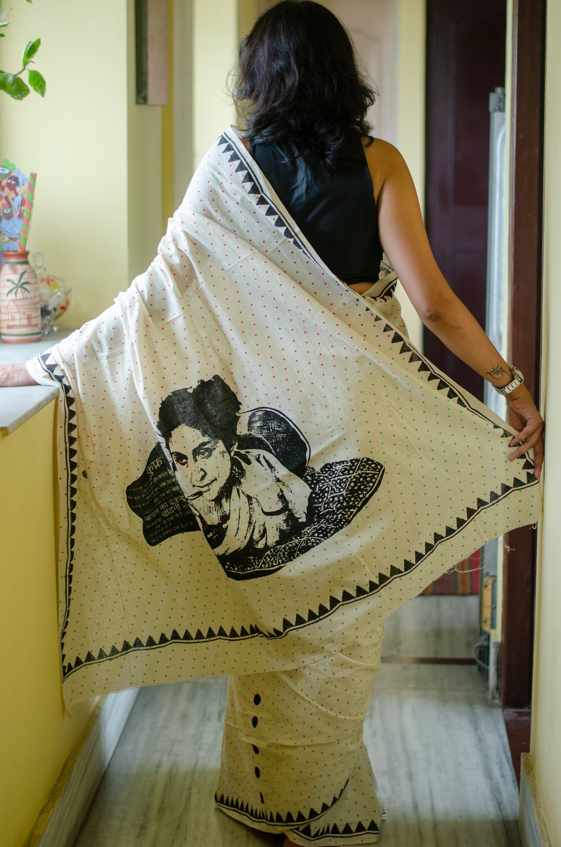 AMRITA PRITAM 002 - HANDWOVEN COTTON SAREE