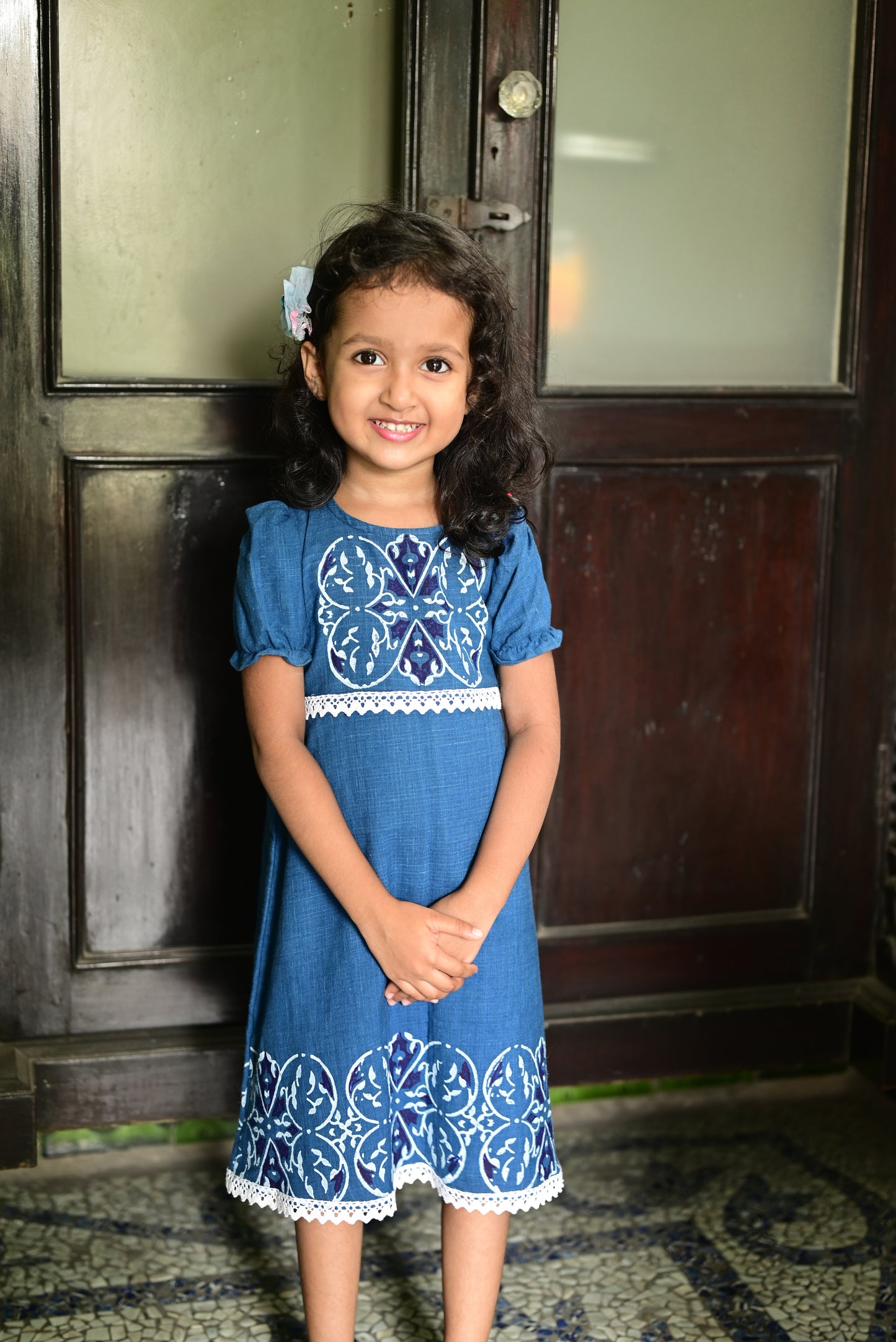 INDIGO BLUE MEHFUZ FROCK