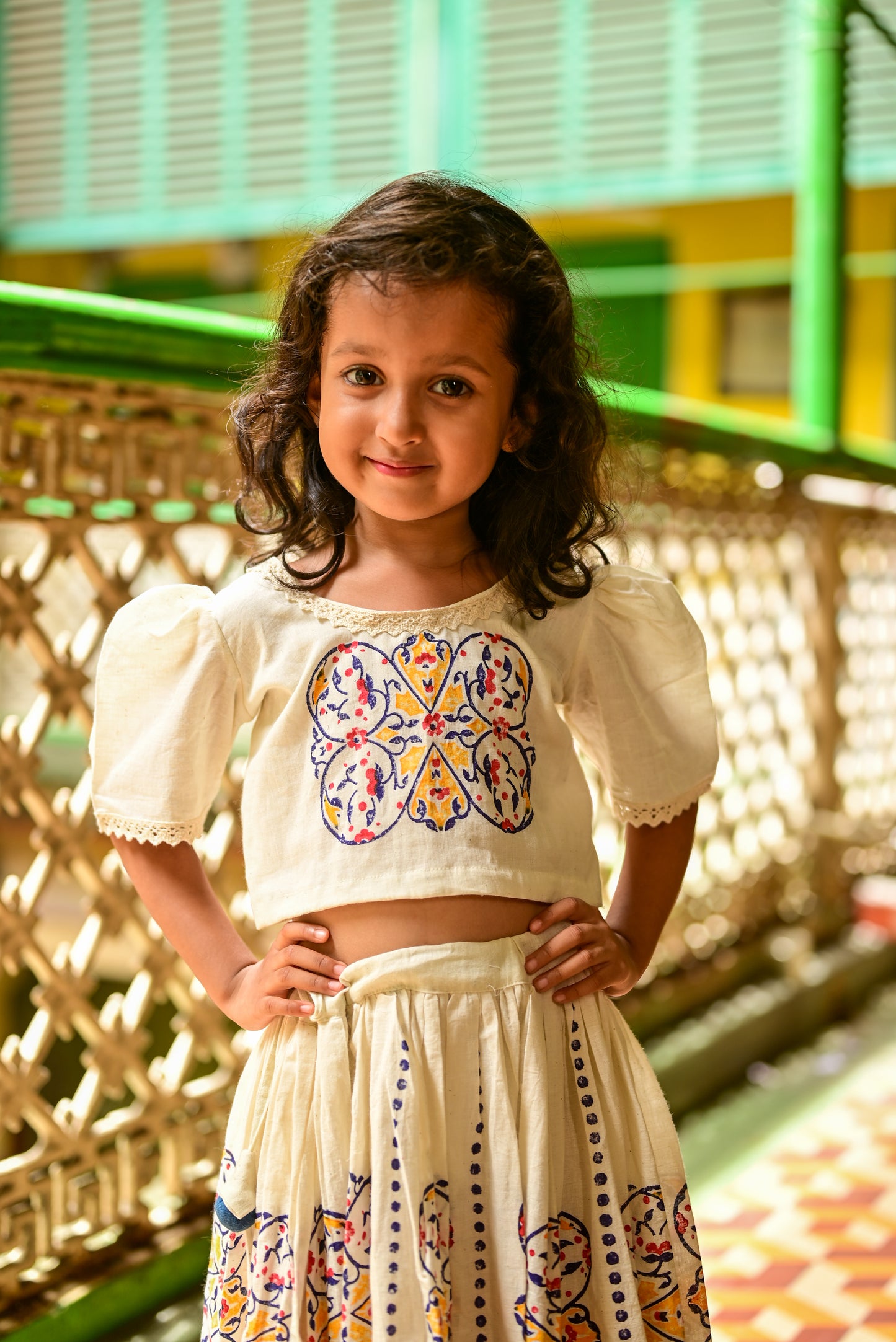 MEHFUZ SKIRT-TOP SET
