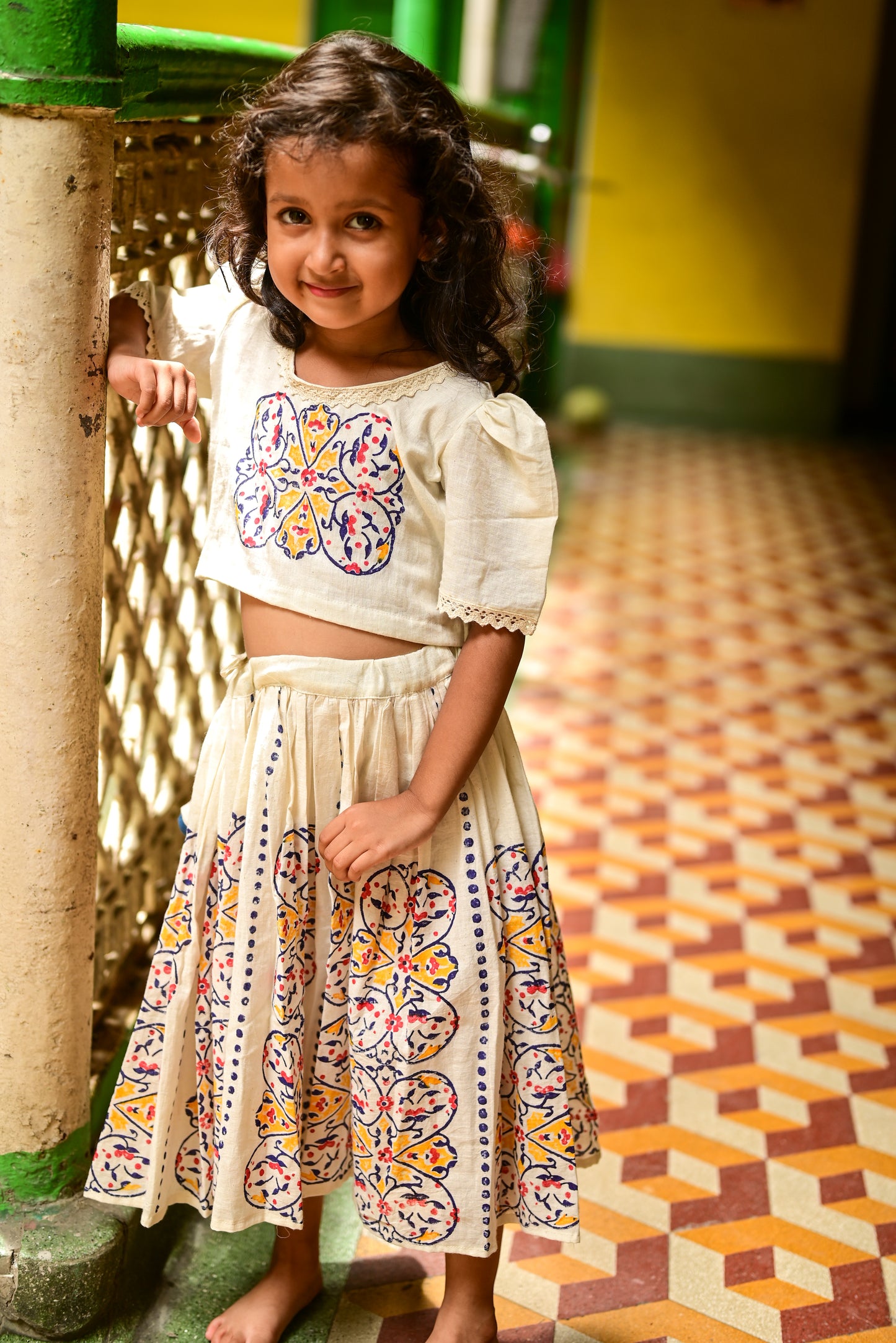 MEHFUZ SKIRT-TOP SET