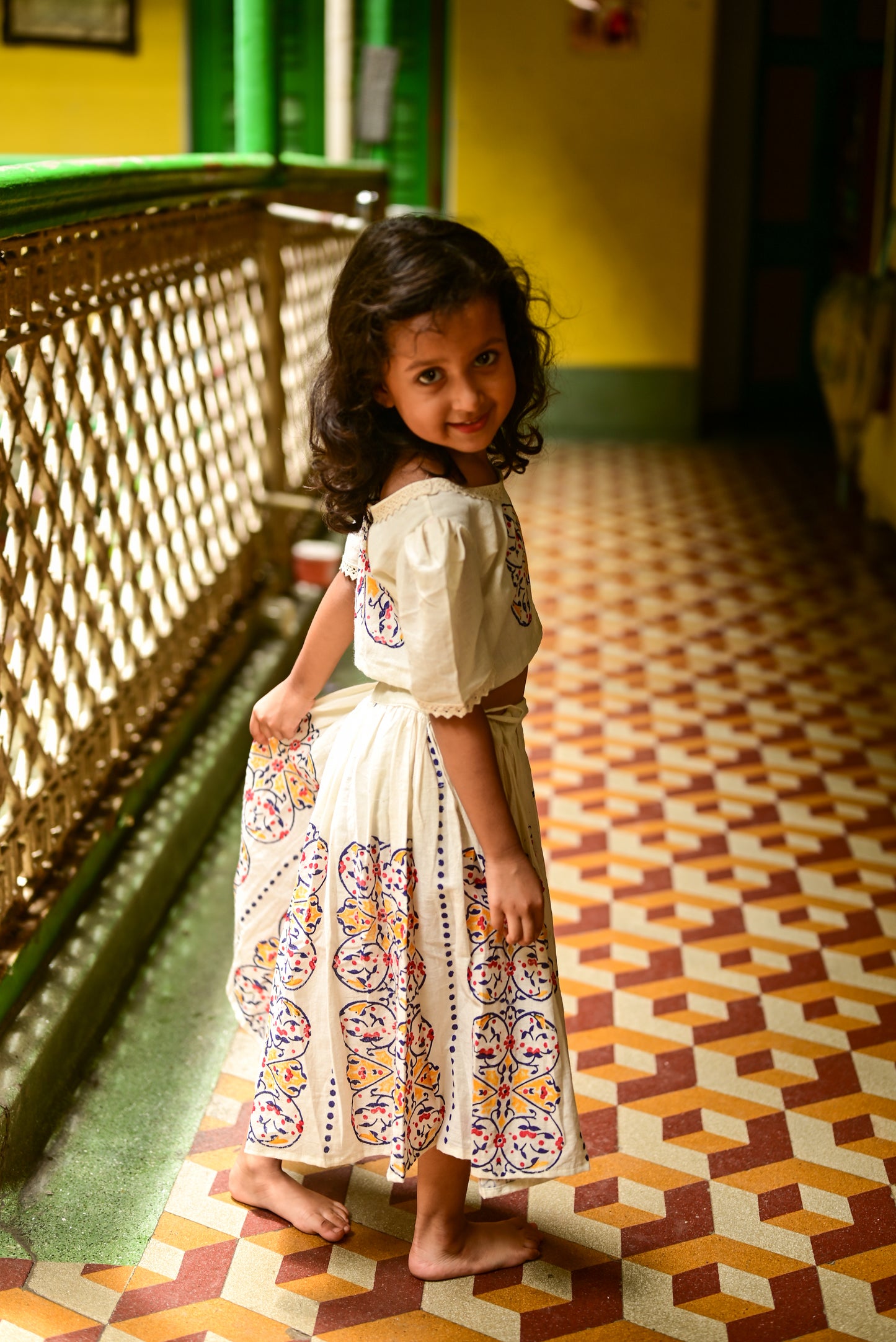 MEHFUZ SKIRT-TOP SET