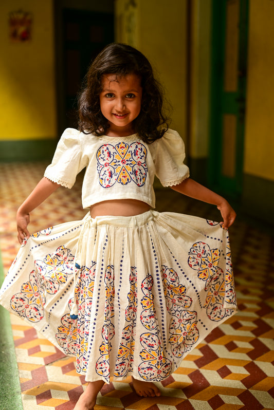 MEHFUZ SKIRT-TOP SET