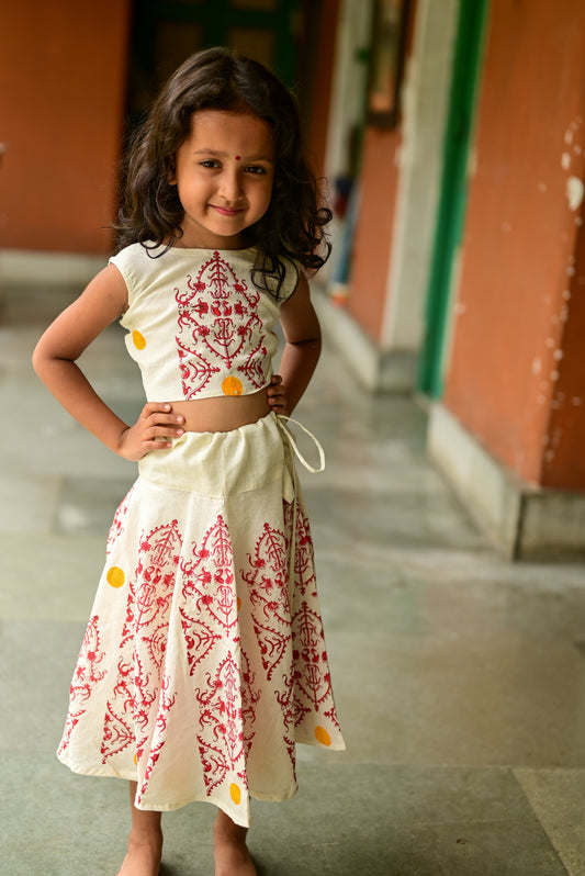 LAAL SADA SKIRT-TOP SET