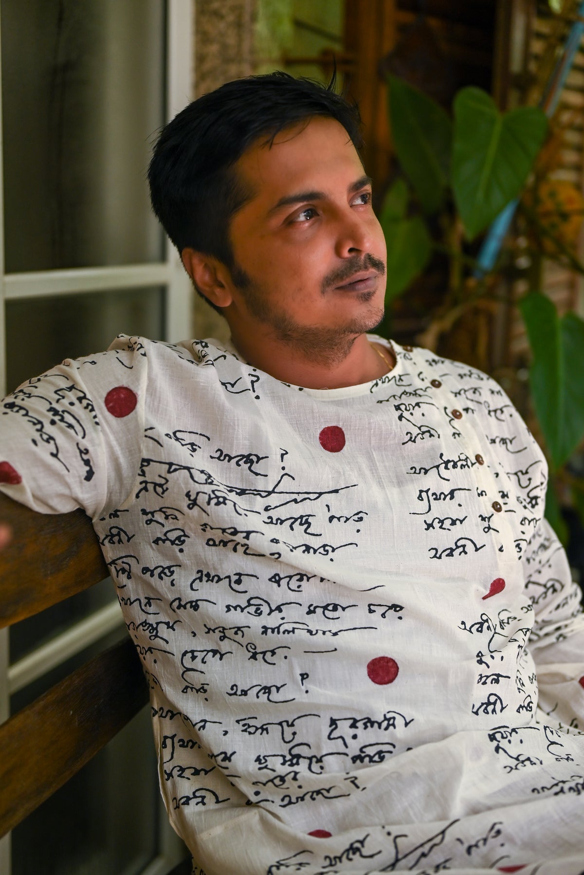 ABANI BLOCK PRINTED COTTON KURTA