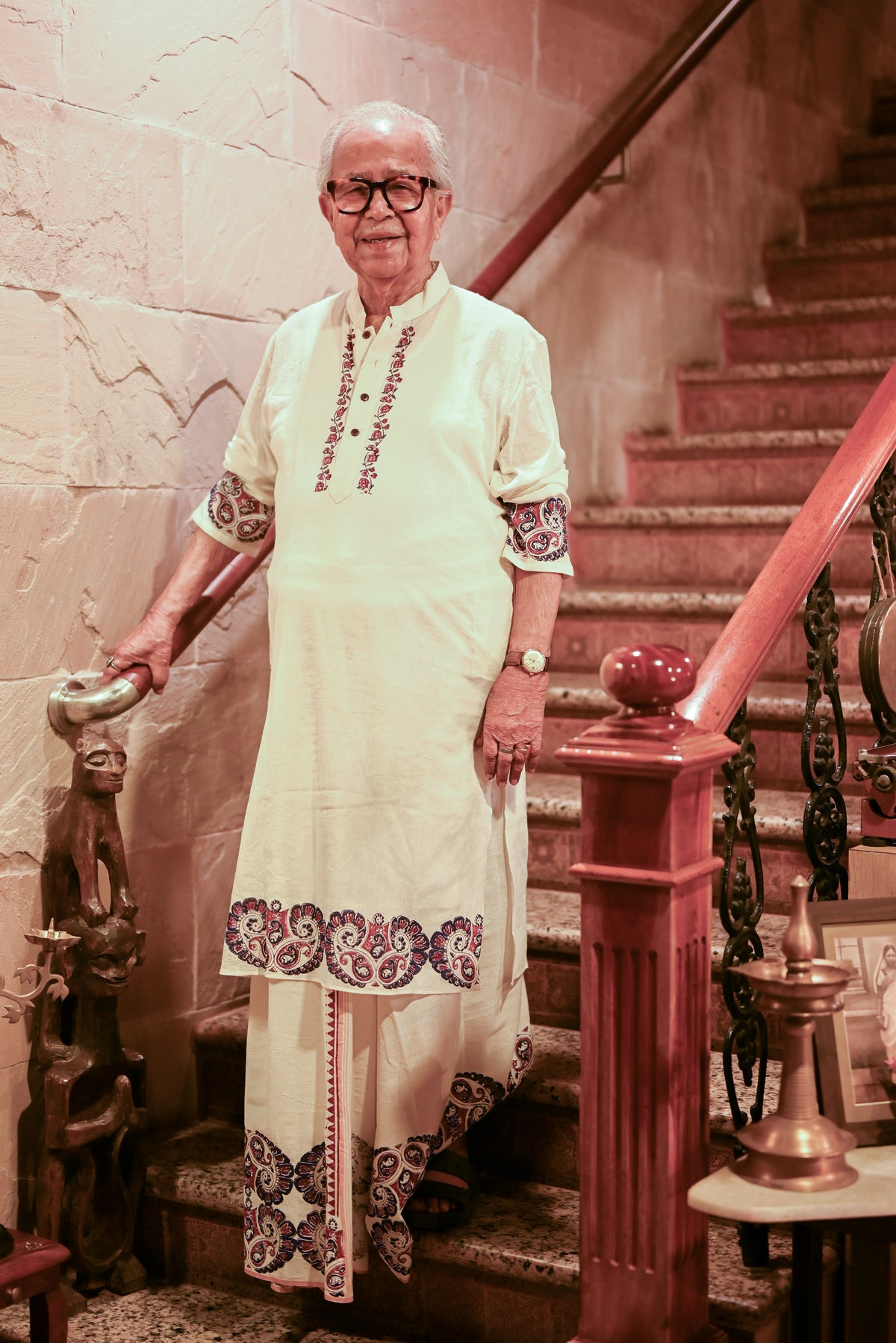 MORNI BLOCK PRINTED COTTON KURTA