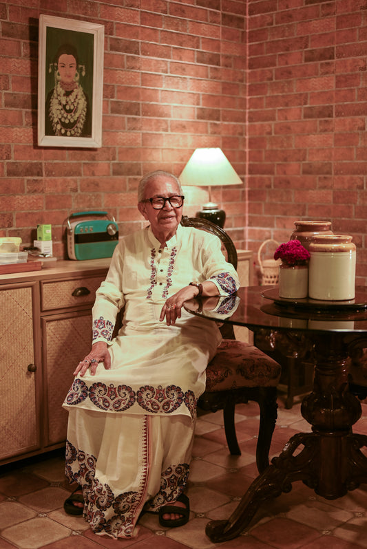 MORNI BLOCK PRINTED COTTON KURTA