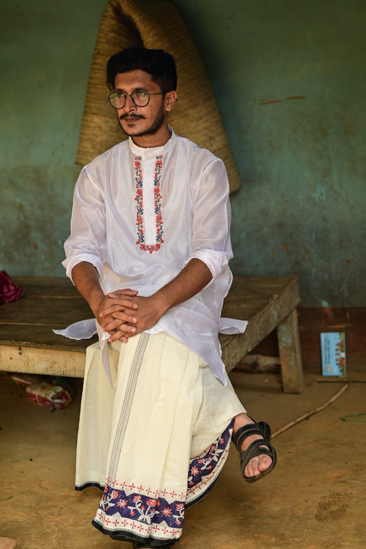 RONGON HAND BLOCK PRINTED DHUTI