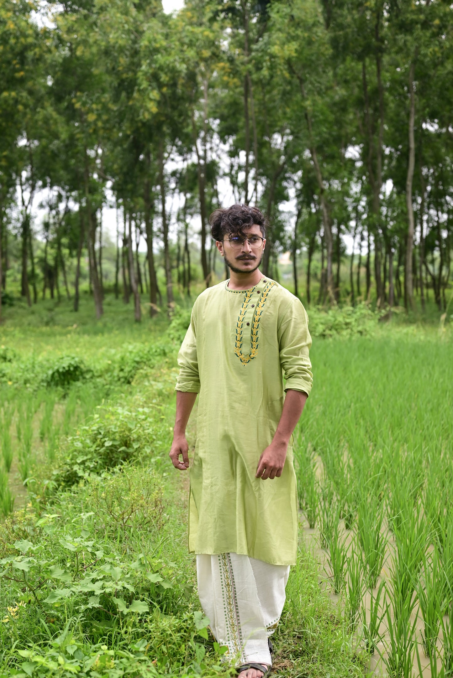 AMRAPALI HAND BLOCK PRINTED DHUTI