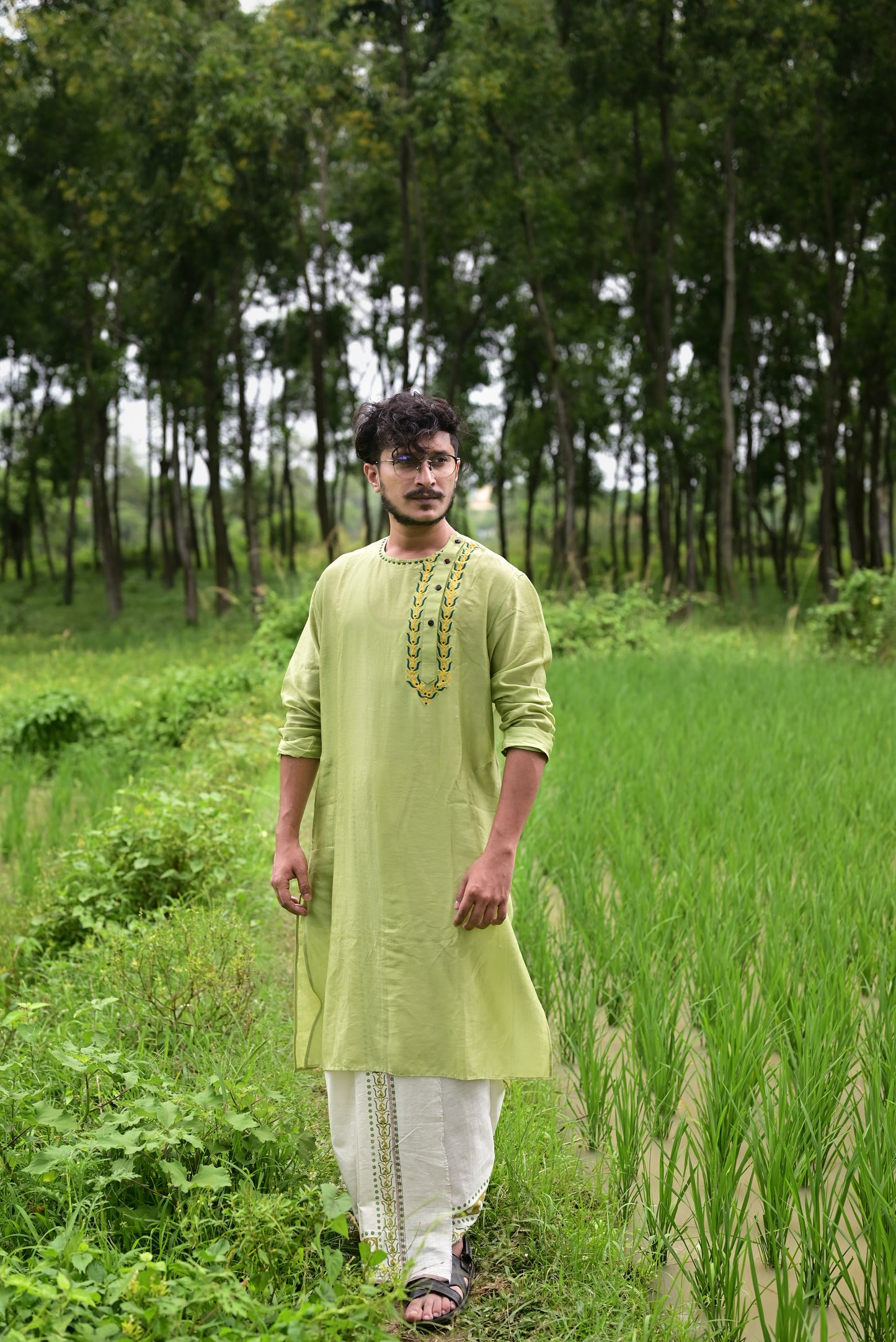 AMRAPALI HAND BLOCK PRINTED DHUTI