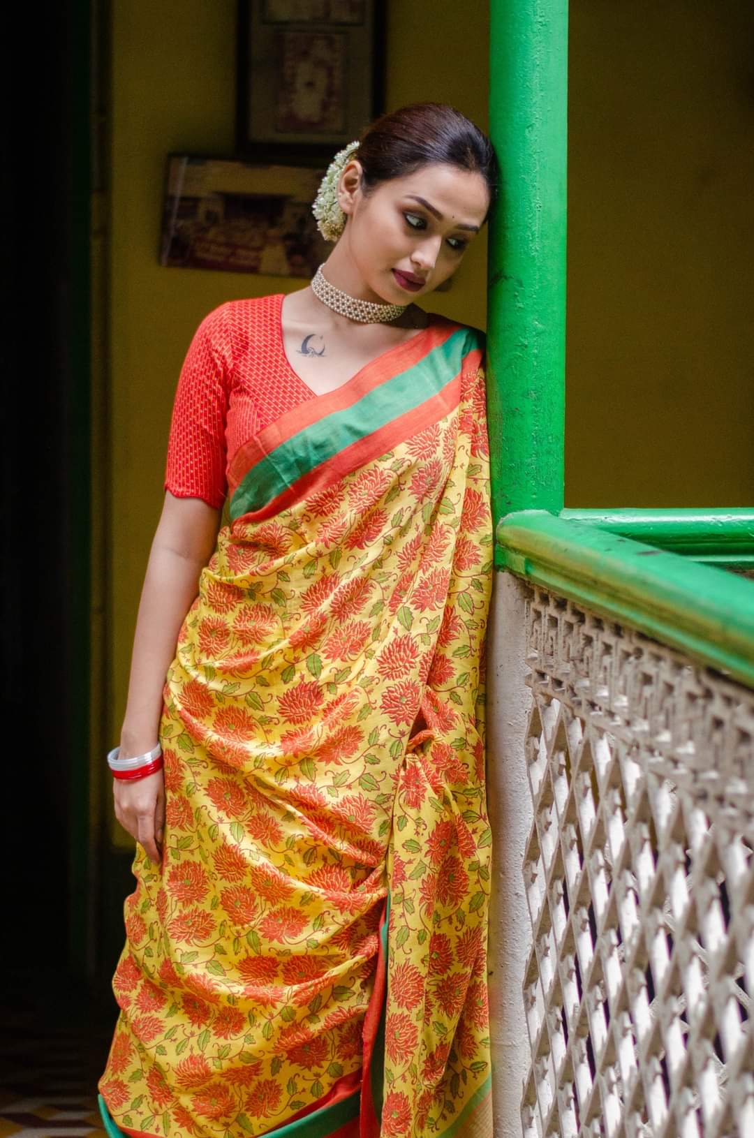 DAHLIA COTTON SAREE 003