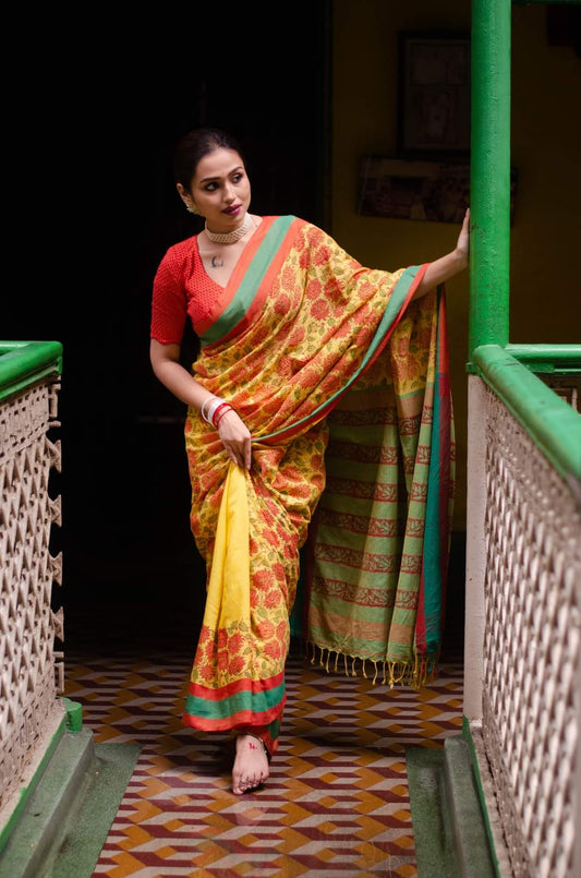 DAHLIA COTTON SAREE 003