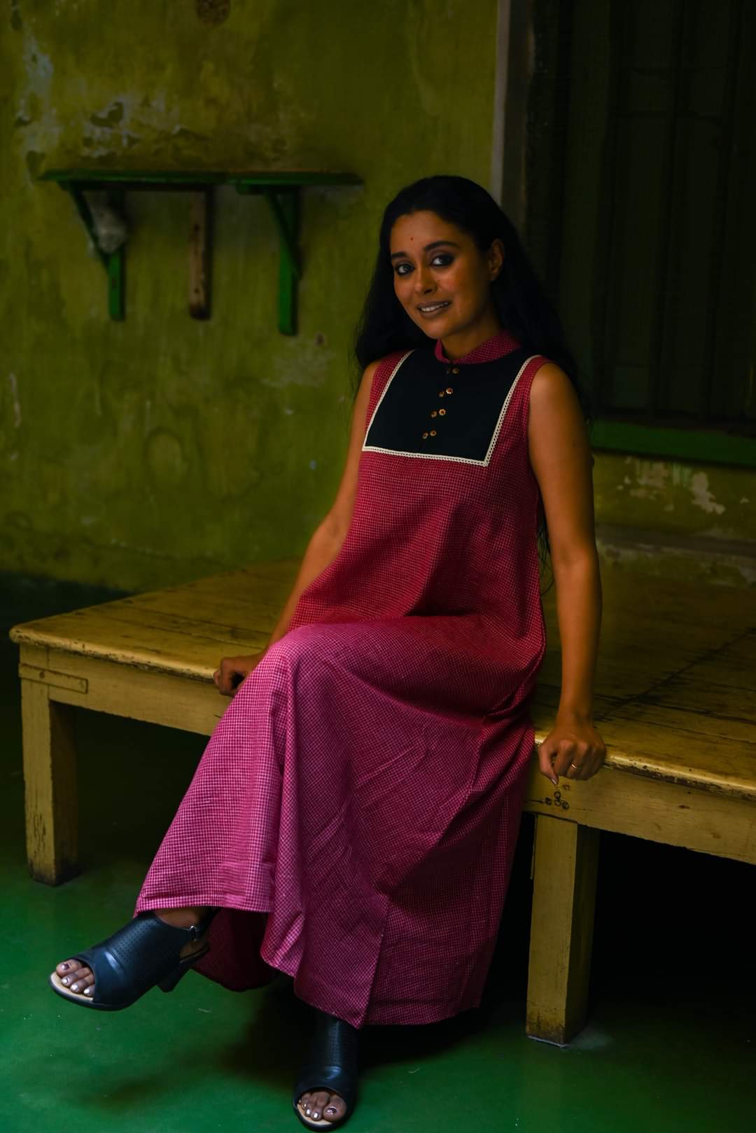 MAROON SIMRAN TUNIC DRESS