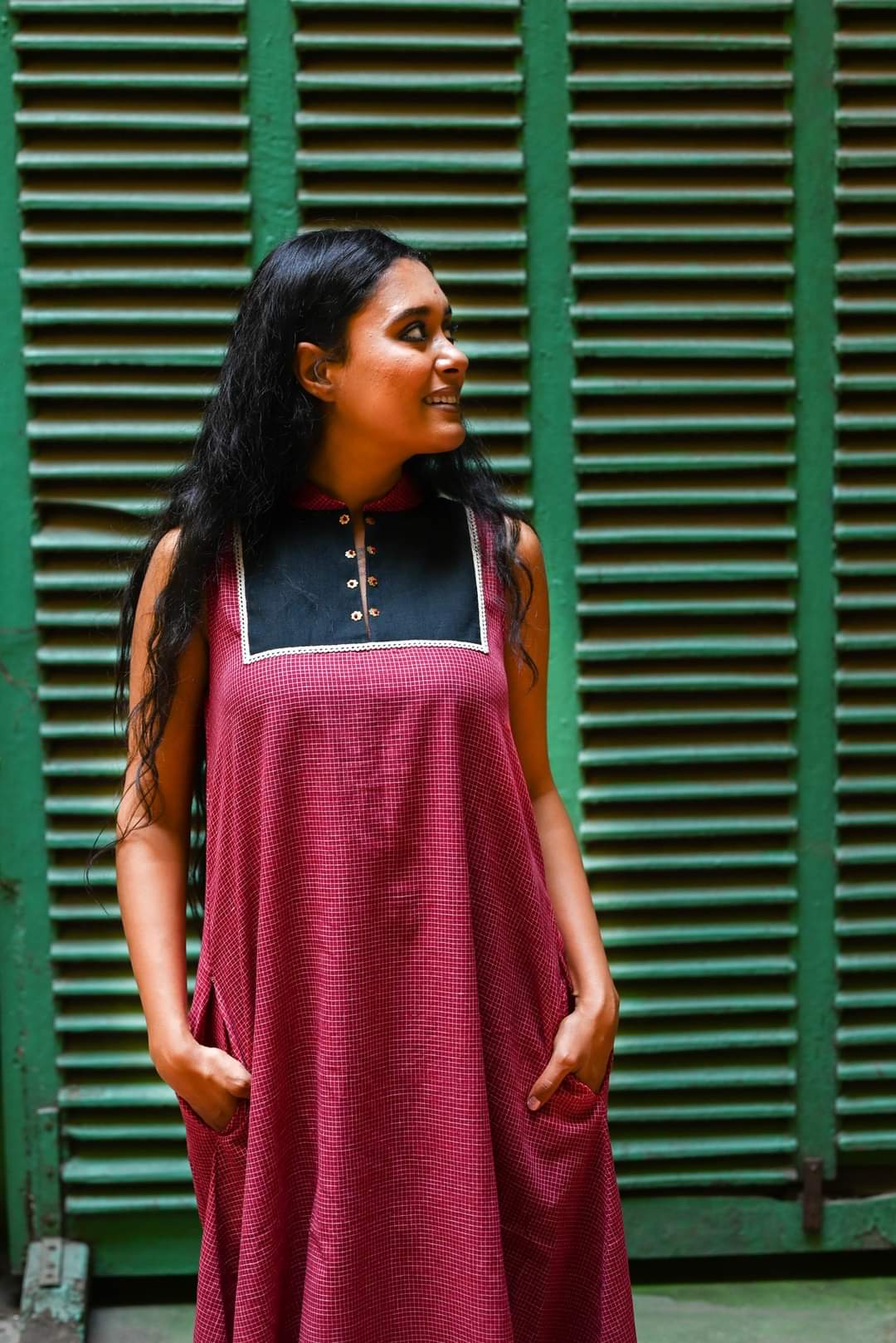 MAROON SIMRAN TUNIC DRESS