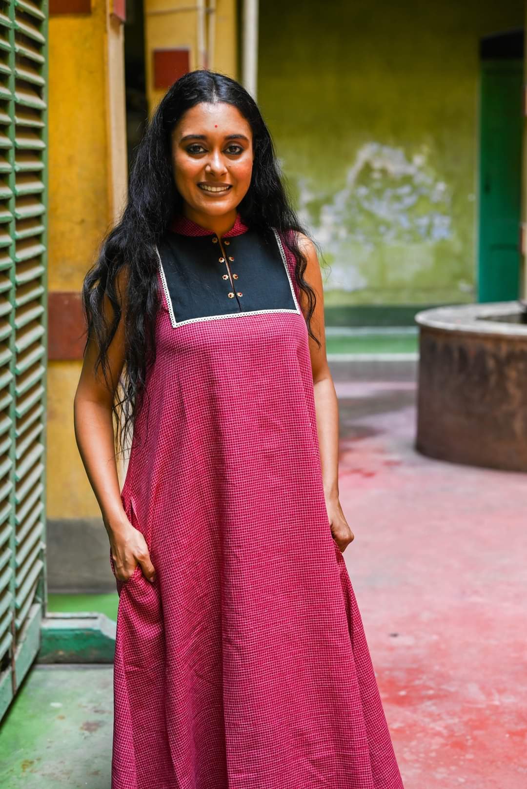 MAROON SIMRAN TUNIC DRESS