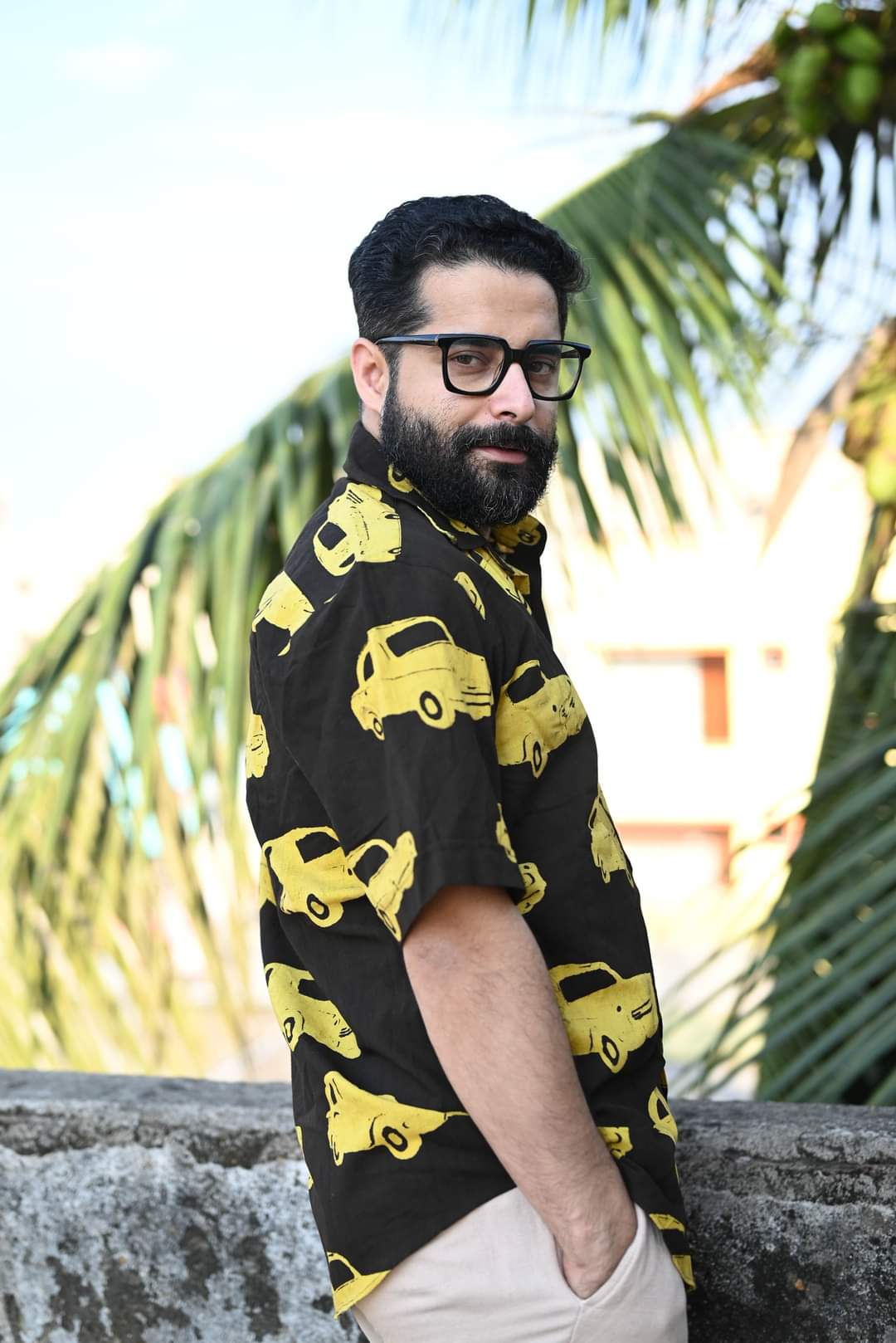 TAXI COTTON PRINTED SHIRT