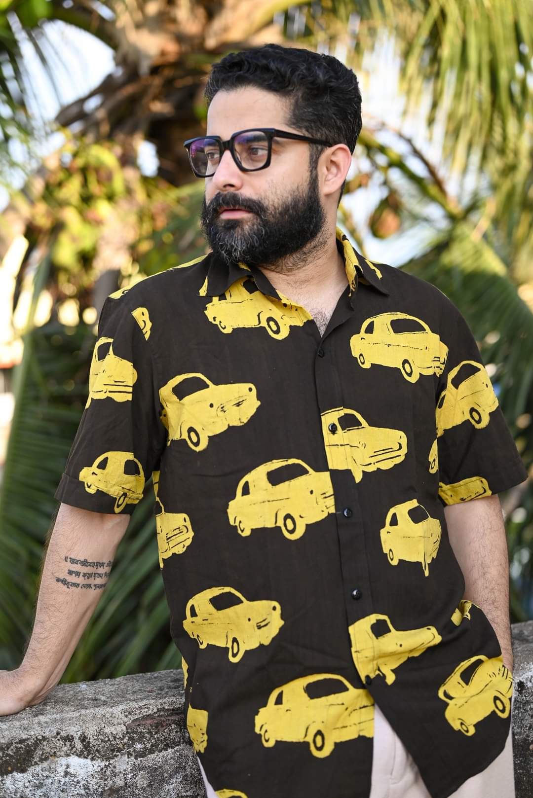 TAXI COTTON PRINTED SHIRT