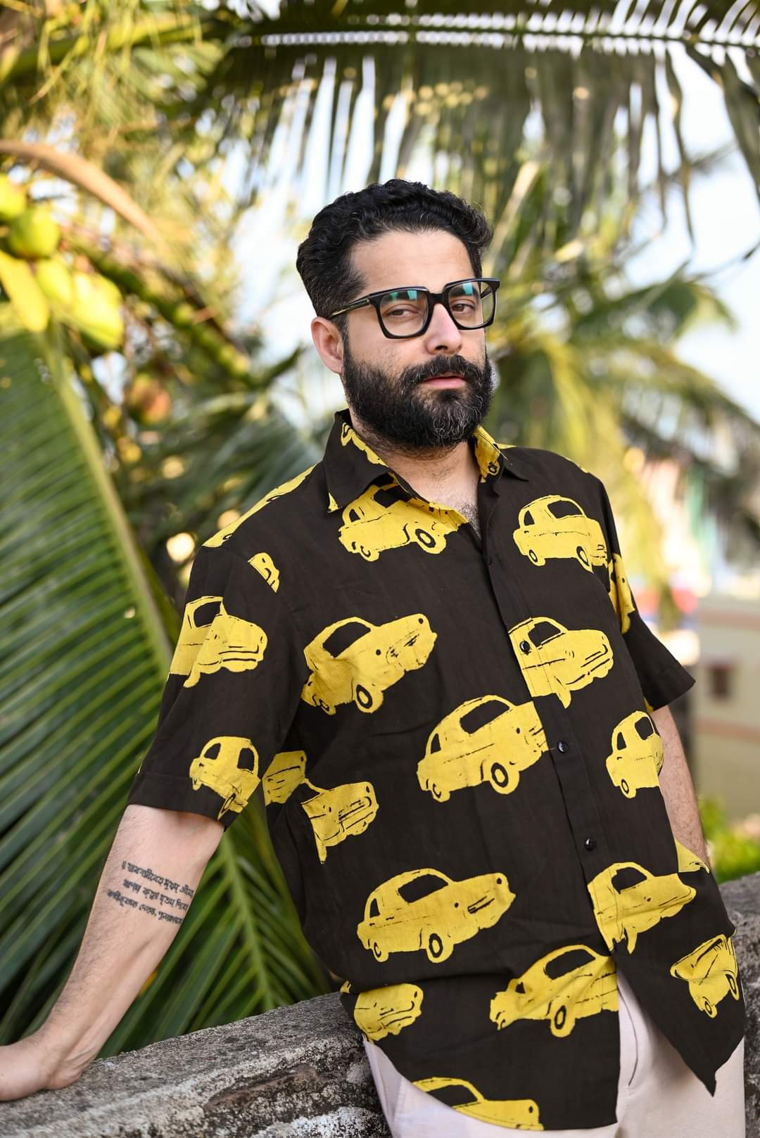 TAXI COTTON PRINTED SHIRT