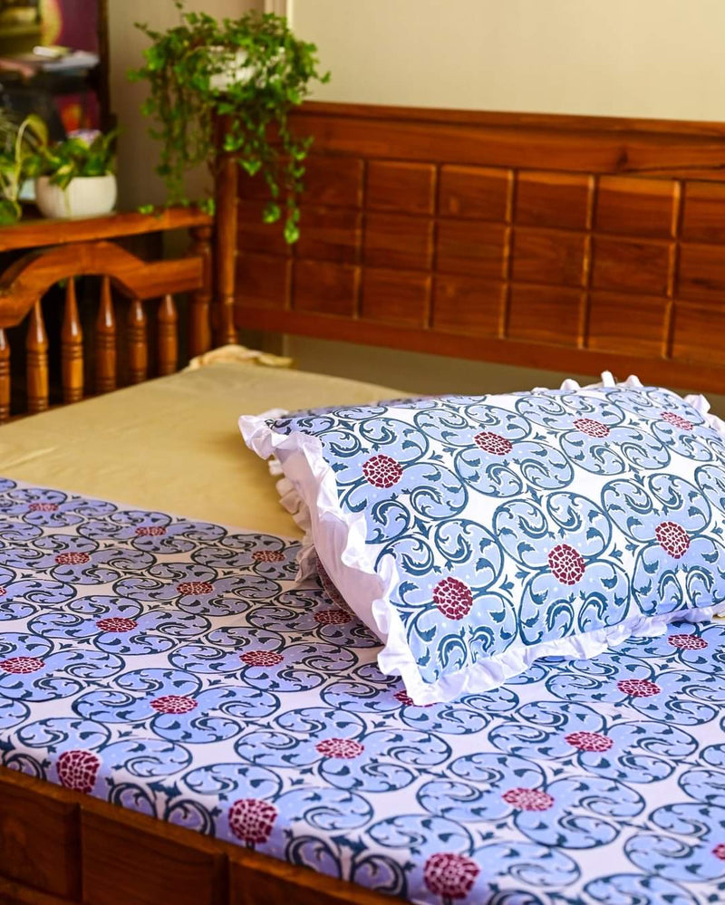 Genda Phool Printed Bedsheet Set