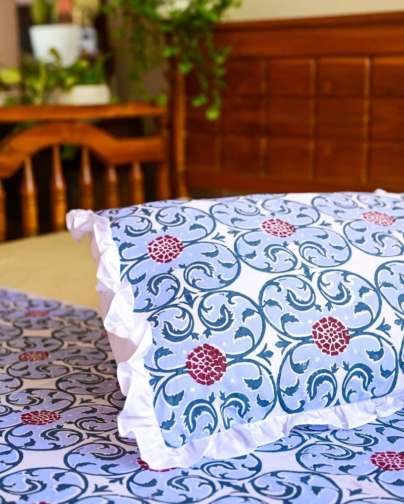 Genda Phool Printed Bedsheet Set