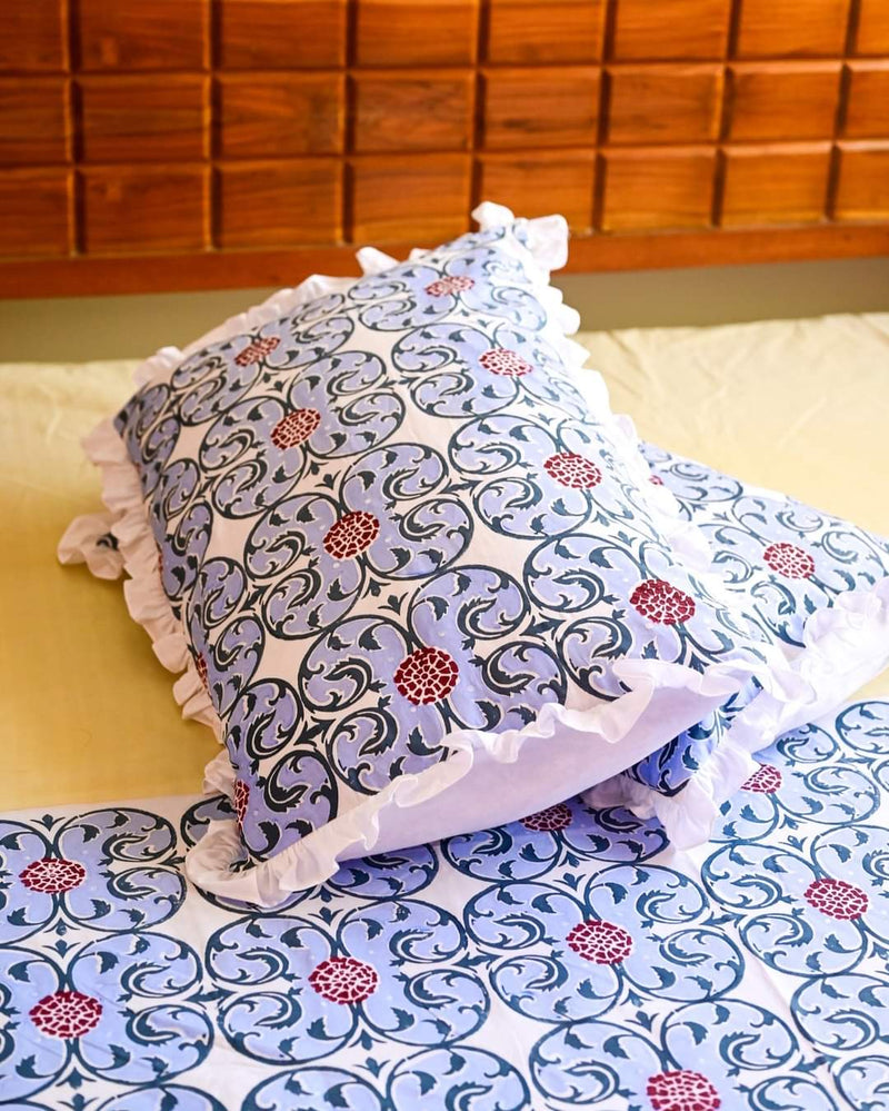 Genda Phool Printed Bedsheet Set