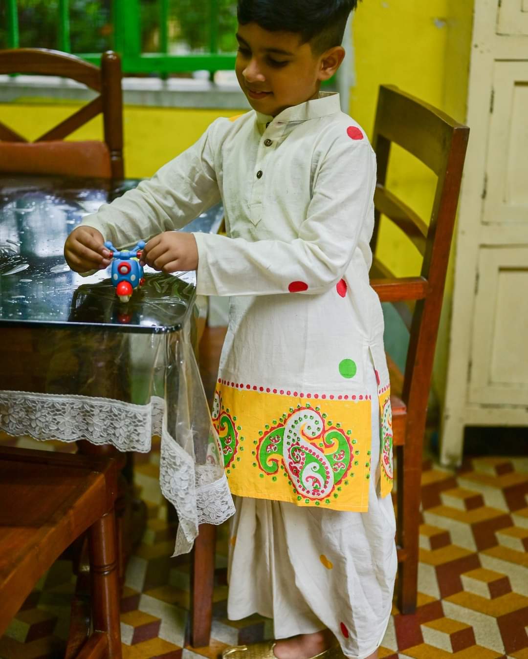 Paisley Kurta- Dhuti