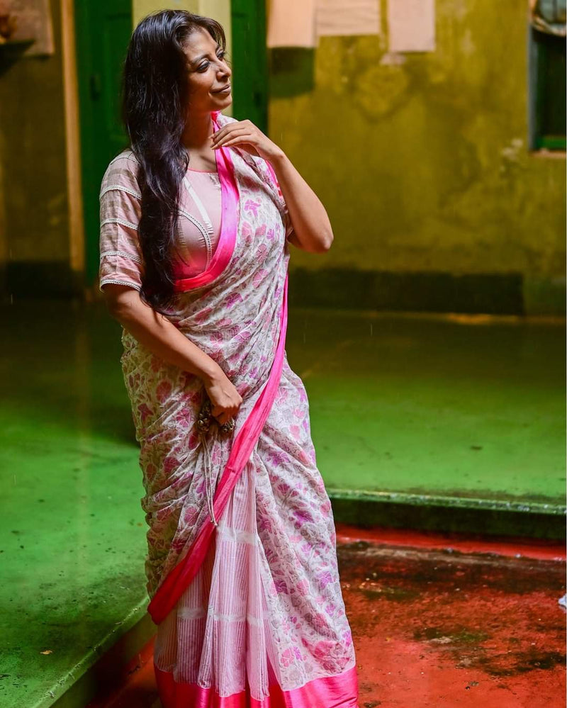 MORNING GLORY COTTON SAREE