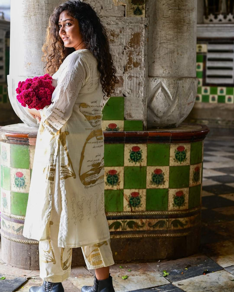 TAGORE SCRIPT CO ORD SET