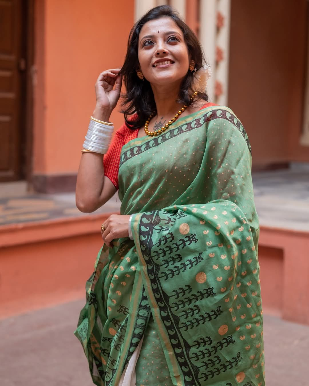 Village Chanderi Cotton Silk Saree